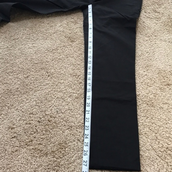 NWT! LACOSTE Size 0 black slim fit twill pants - Picture 7 of 8